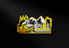 design excavation, construction, real estate logo