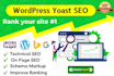 do complete yoast seo and technical on page optimization of your wordpress site