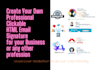 create your professional clickable HTML email signature