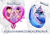 draw you cute kawai couple, family, pet and wedding anime chibi art