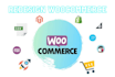 setup and redesign woocommerce store, cart, checkout, account pages, fix issues