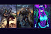 draw character in digital art, card games illustration