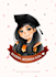 draw graduation illustration portrait gift