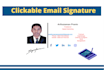 create a clickable HTML email signature