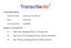 transcribe audio and do video transcription