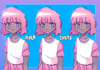 draw 5 character sprites for your visual novel or youtube channel