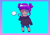 draw a fully colored anime chibi character illustration