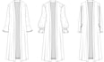 design abaya design with technical drawing