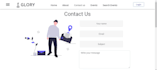 develop responsive frontend web application  with html, css , tailwind