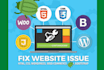 fix bugs in your HTML CSS bootstrap javascript code