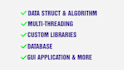 write, improve, debug, bugfix c and cpp projects