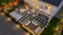 design front yard, backyard landscape, and garden planning with rendering