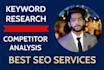 do longtail SEO keyword research and competitor analysis