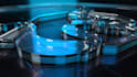 create 3d logo introduction with glass effect