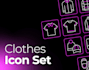 design custom vector line icon sets for apps and websites