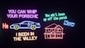 create modern neon lyric video