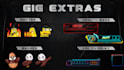design animated twitch stream overlay, twitch logo, panels, screens, alerts