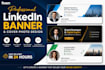 design professional linkedin banner and cover photo