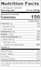 provide fda cfia and UK nutrition facts label