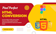 convert figma to html, xd to html, psd to html responsive