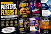 design modern flyer poster and advertisement design