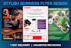create stylish business flyer design