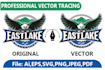 do manual vector tracing of your raster logo and convert raster to vector