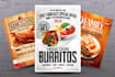 design restaurant and food menu, flyer, poster and banner