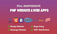 create responsive HTML, CSS, and bootstrap website or convert PSD to html