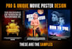 professionally design a movie poster