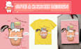 draw cute kawaii cartoon characters for your merchandise