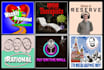 design illustrated podcast cover art and logo