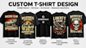 do custom t shirt graphics for streetwear and print on demand