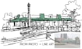 draw custom building, city skyline or storefront line art from your photo