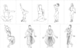 draw detailed or simple line art illustration for