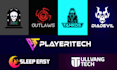 custom gaming logo design twitch youtube and esports