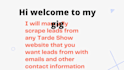 manually scrape leads from trade shows websites