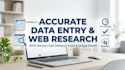 do fast data entry, web research, and data collection 300 lines per day