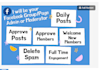 be your facebook group or page admin or moderator