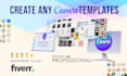 design canva design print, social media templates