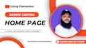design unique custom homepage design with elementor