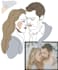 draw vector line art portrait couple illustration from photo