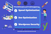 do wordpress speed optimization, do seo and security on your store and website
