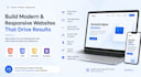create a professional responsive frontend website