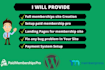 build wordpress membership website or setup paid membership pro in your website