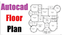 make any autocad floor plan drawing