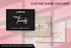 design custom package insert and amazon thank you card