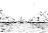 draw detailed pen and ink fantasy background illustration with crosshatching
