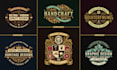 do retro vintage badge logo design