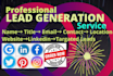 targeted b2b, business leads and build prospect email list